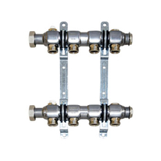 Rozdělovač pro topenářské rozvody Wavin K-press K1 10-vývodů nerez