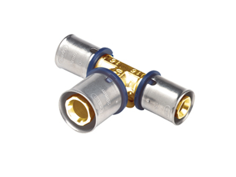 T-kus lisovací Wavin M-press M1 mosaz d63 x 40 x 63