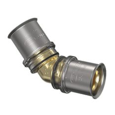 Koleno lisovací Wavin M-press M5 mosaz d40/45°