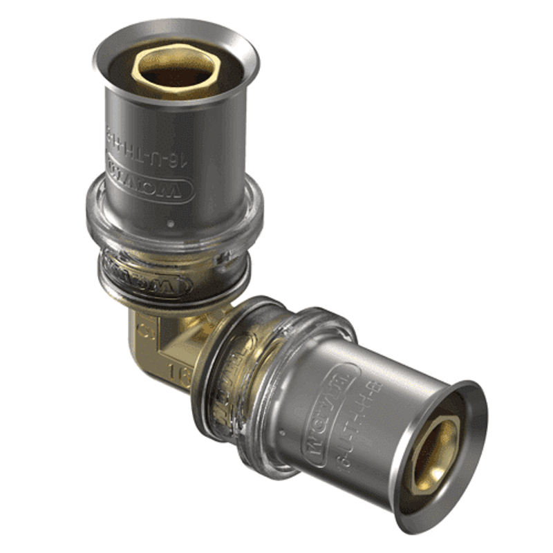 Koleno lisovací Wavin M-press M5 mosaz d40/90°