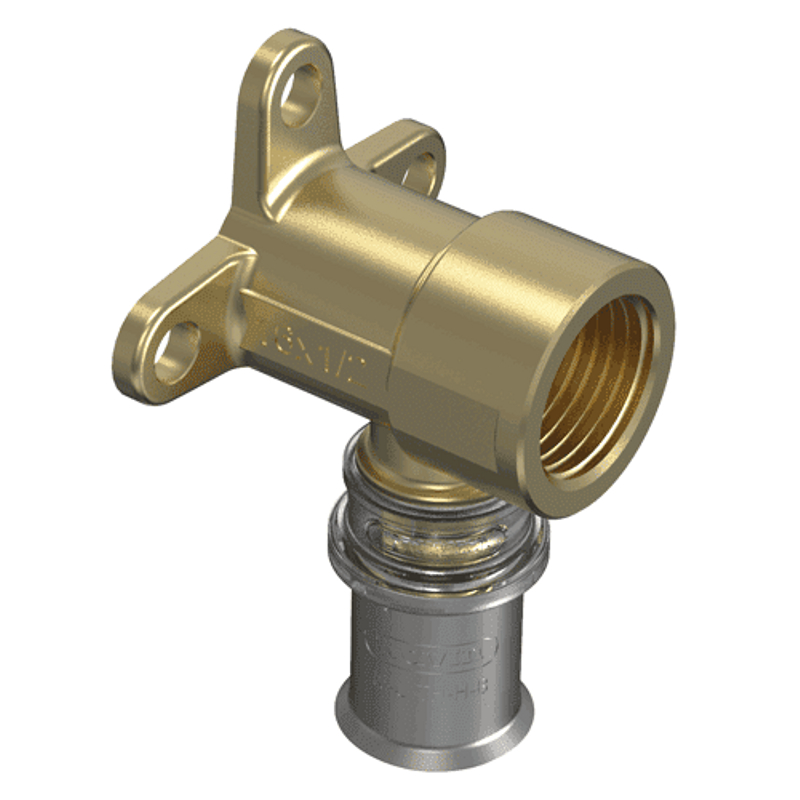 Koleno lisovací nástěnné Wavin M-press M5 mosaz d20 x 3/4˝ vnitřní