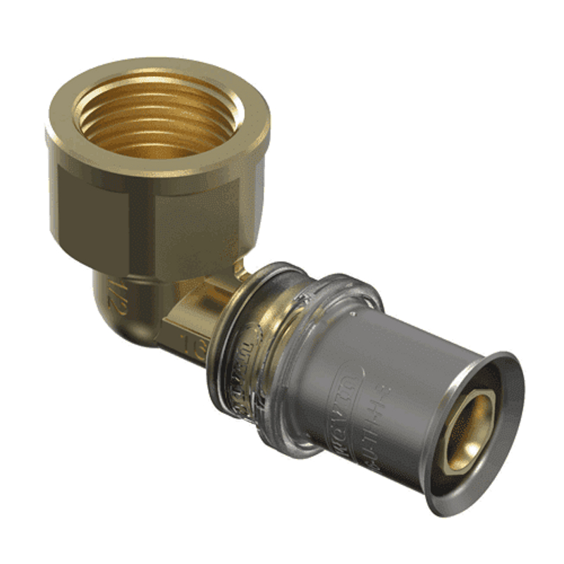 Koleno lisovací Wavin M-press M5 mosaz d40 x 6/4˝ vnitřní