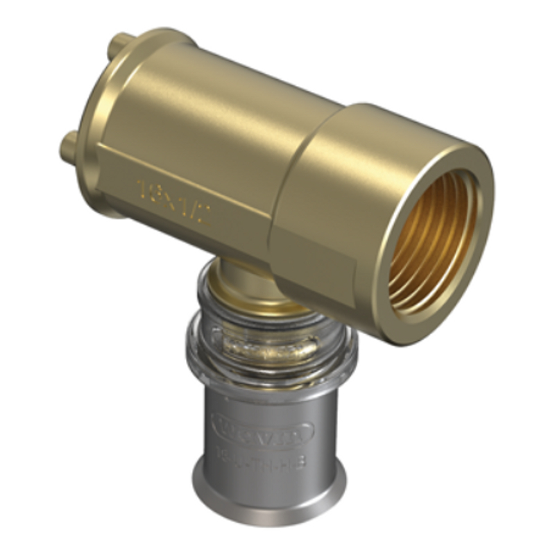 Spojka lisovací koncová Wavin M-press M5 mosaz d16 x 1/2˝ vnitřní