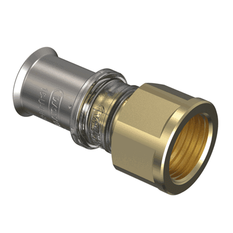 Spojka lisovací Wavin M-press M5 mosaz d20 x 1˝ vnitřní