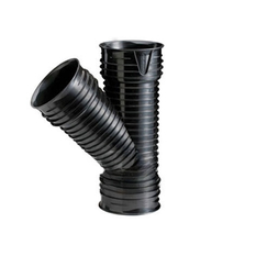 Odbočka kanalizační Wavin X-Stream XSEA 45°, DN 400 x 200, černá