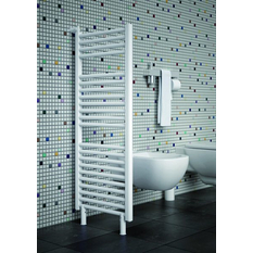 Těleso koupelnové trubkové Isan Grenada 695 x 500 mm, 309 W, elektrické pro systém Nexus, sněhově bílá RAL 9016