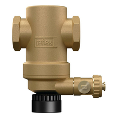 Odlučovač nečistot Reflex Exdirt D 1 M, mosaz, horizontální, paket s 2 x kulovýmn kouhoutem