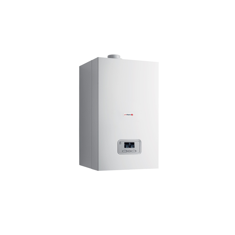 Sestava 2 závěsný systémových kondenzačních kotlů Protherm Panther Condens 48 KKO se systémovou regulací MiPro Sense a eBus kaskádovým modulem