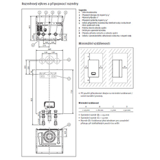 Sestava 2 závěsný systémových kondenzačních kotlů Protherm Panther Condens 48 KKO se systémovou regulací MiPro Sense a eBus kaskádovým modulem