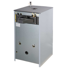 Kotel na dřevo a hnědé uhlí Rojek KTP 20 kW, 5. třída dřevo, 4. třída hnědé uhlí, pravý,horizontální odk.