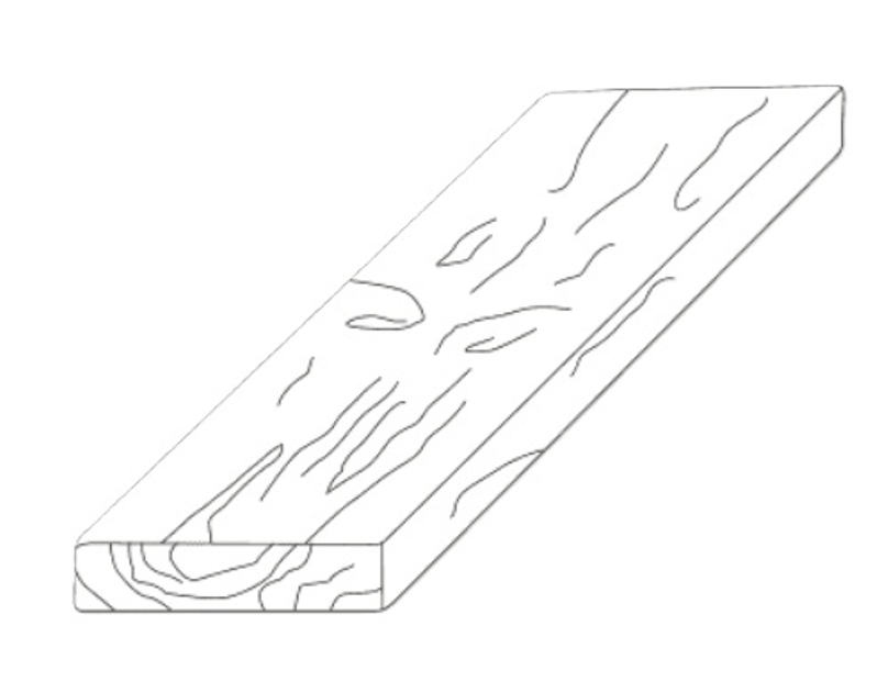 Fošna Ferobet Dřevěný program, natur reliéfní, 100 x 25 x 5 cm, Staré dřevo