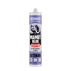 Lepidlo Den Braven MAMUT GLUE Clear UV kartuše 290 ml, transparentní
