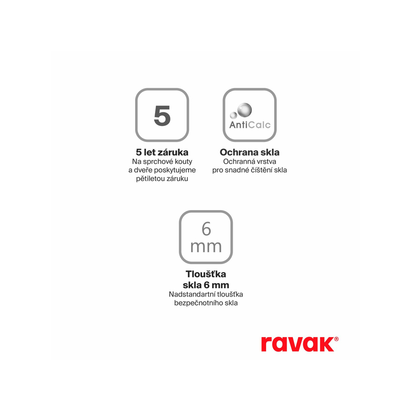 Sprchové dveře Ravak COSD2 110, chrom+transparent