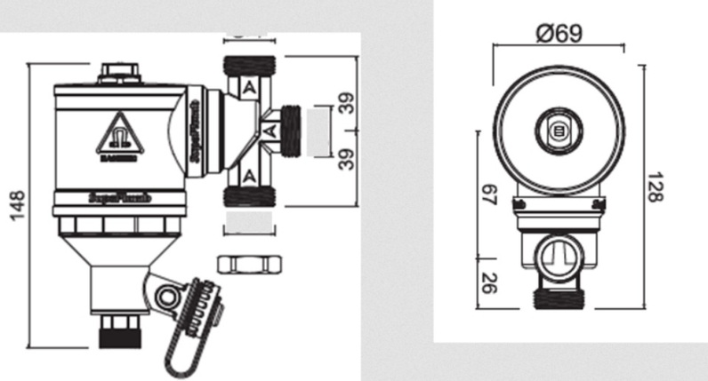 Filtr magnetický mechanický AV Equen Ultima SP-M1