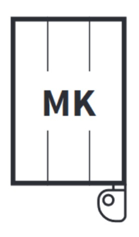 Těleso koupelnové trubkové Isan Miro 1500 x 600 mm, 680 W, levé, elektrické s regulátorem Mini PW, sněhově bílá RAL 9016