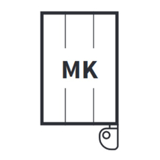 Těleso koupelnové trubkové Isan Miro 1500 x 600 mm, 680 W, levé, elektrické s regulátorem Mini PW, sněhově bílá RAL 9016