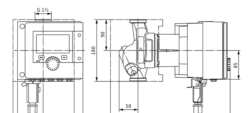 Čerpadlo oběhové mokroběžné Wilo Stratos Maxo 25/0,5-4 PN10