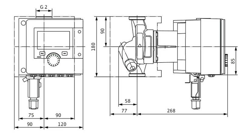 Čerpadlo oběhové mokroběžné Wilo Stratos Maxo 30/0,5-12 PN10