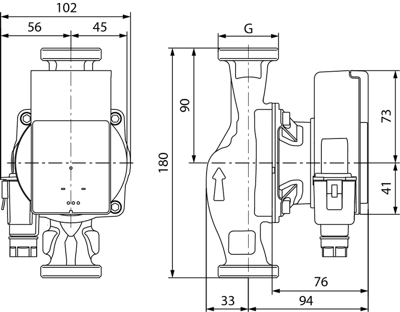 Čerpadlo mokroběžné Wilo Atmos Pico 25/1-4