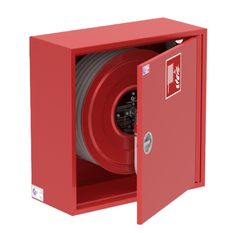 Hydrantový systém GRAS - DN19 / 30 m - 650 x 650 x 175 mm - kompozit - červená