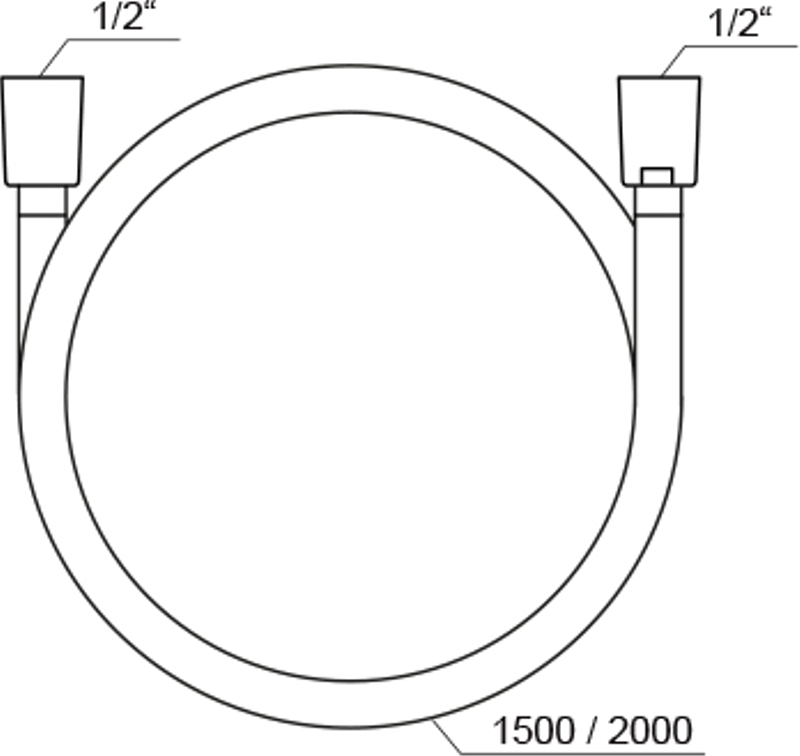 Sprchová hadice z odolného plastu Ravak 914.02CR 200 cm, chrom