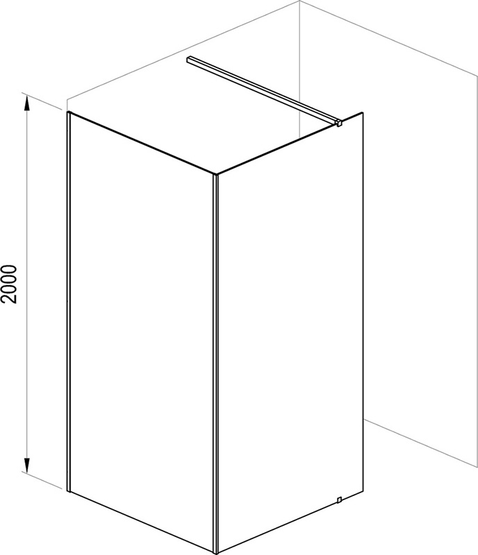 Sprchový kout Ravak Walk-In Corner 110x80, černá+transparent