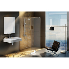 Sprchový kout Ravak Walk-In Corner 110x80, černá+transparent
