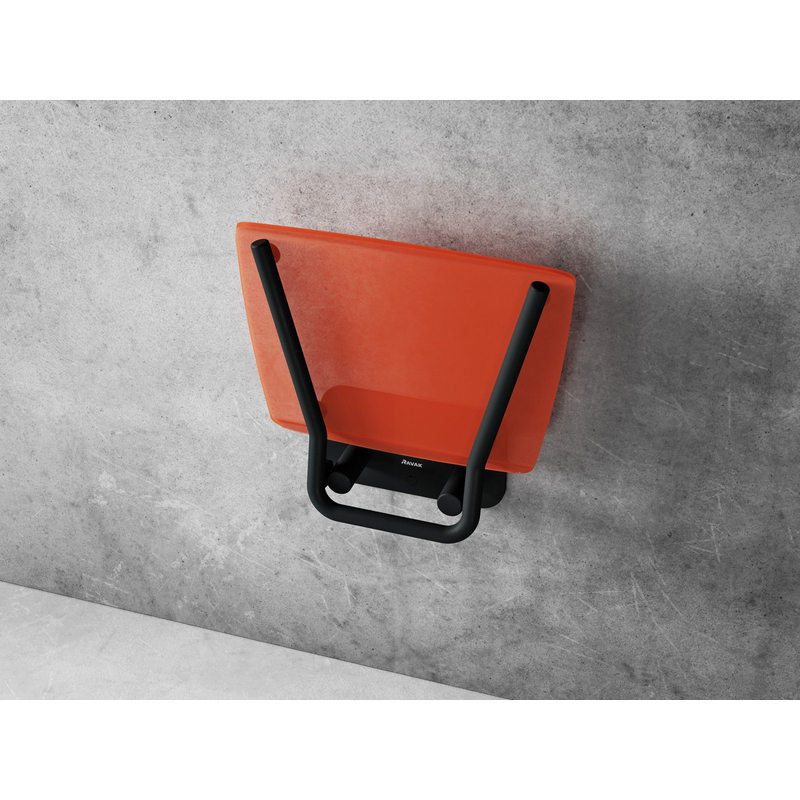 Sedátko Ravak Ovo B II, orange/černá