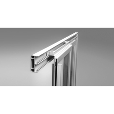 Sprchový kout Ravak SKCP4 90x90, 195 černá+pearl