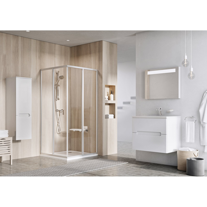 Sprchový kout Ravak SRV2 90 195, černá+pearl