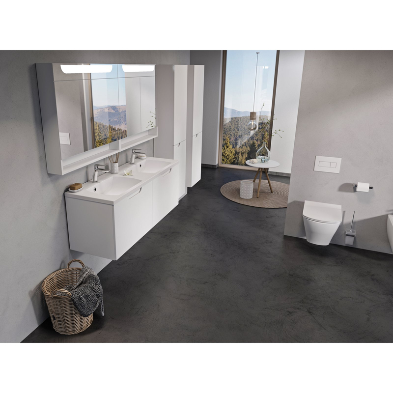 Skříňka pod dvojumyvadlo Ravak SD Classic II 130 bílá/bílá