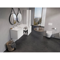 Skříňka pod dvojumyvadlo Ravak SD Classic II 130 bílá/bílá