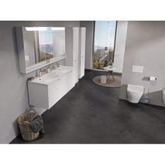 Skříňka pod dvojumyvadlo Ravak SD Classic II 130 bílá/bílá