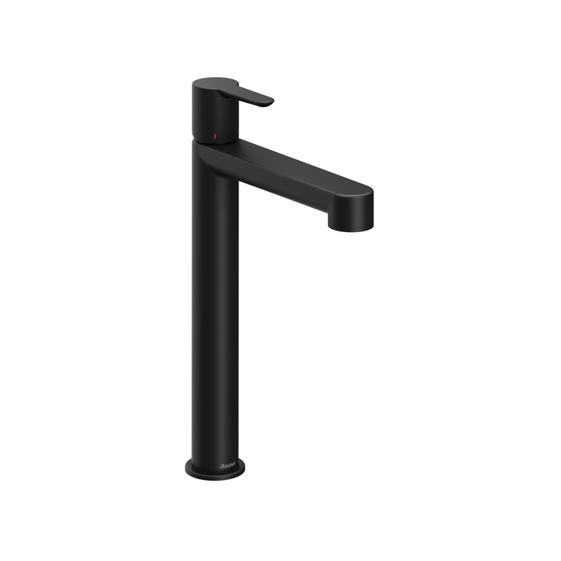 Umyvadlová stojánková baterie Ravak Puri PU 015.20BL 322 mm bez výpusti, černá