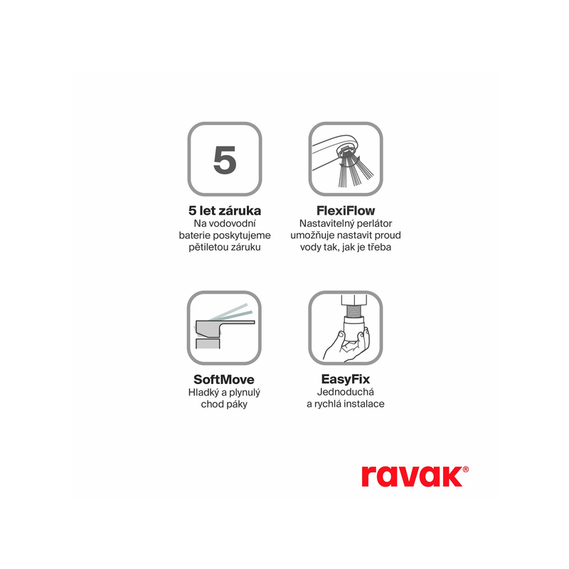Umyvadlová stojánková baterie Ravak Puri PU 015.20BL 322 mm bez výpusti, černá