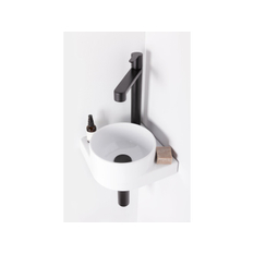 Umyvadlová stojánková baterie Ravak Puri PU 015.20BL 322 mm bez výpusti, černá