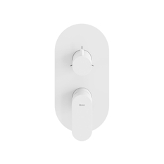 Podomítková baterie Ravak Eleganta EL 068.10WV.O3.RB07F 3-cestná bez tělesa, White Velvet