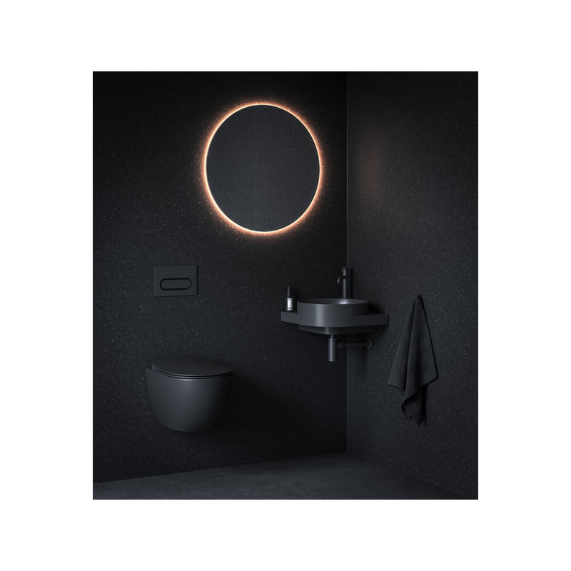 Umyvadlová stojánková baterie Ravak Espirit ES 014.20BLM 250 mm bez výpusti, Black Matt