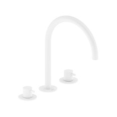 Umyvadlová stojánková tříotvorová baterie Ravak Espirit ES 018.10WV 270 mm bez výpusti, White Velvet