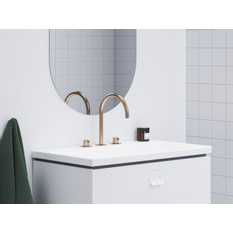 Umyvadlová stojánková tříotvorová baterie Ravak Espirit ES 018.60RGB 270 mm bez výpusti, Rose Gold Brushed