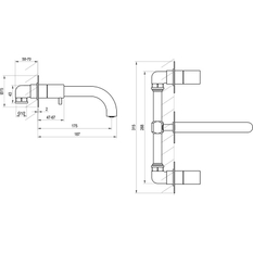 Umyvadlová podomítková baterie Ravak EspiritES 019.60RGB.O1 s tělesem, Rose Gold Brushed