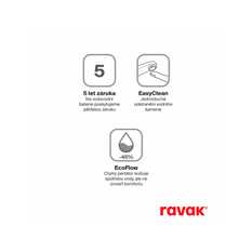 Umyvadlová podomítková baterie Ravak EspiritES 019.60RGB.O1 s tělesem, Rose Gold Brushed