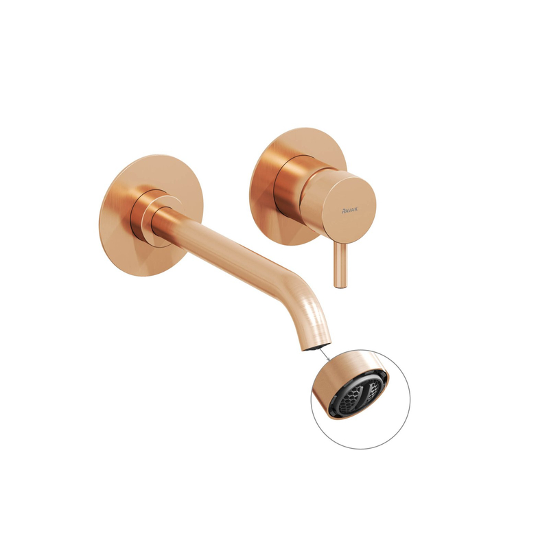 Umyvadlová podomítková baterie Ravak EspiritES 019.60RGB.O1.RB07B bez tělesa, Rose Gold Brushed