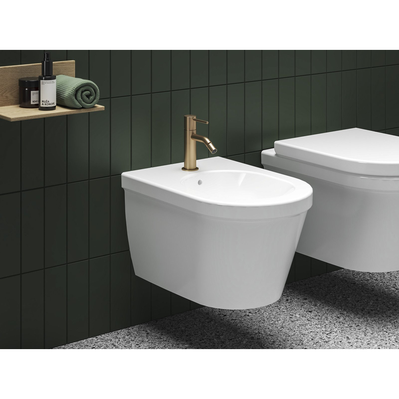 Bidetová stojánková baterie Ravak Espirit ES 056.60RGB 154 mm bez výpusti, Rose Gold Brushed