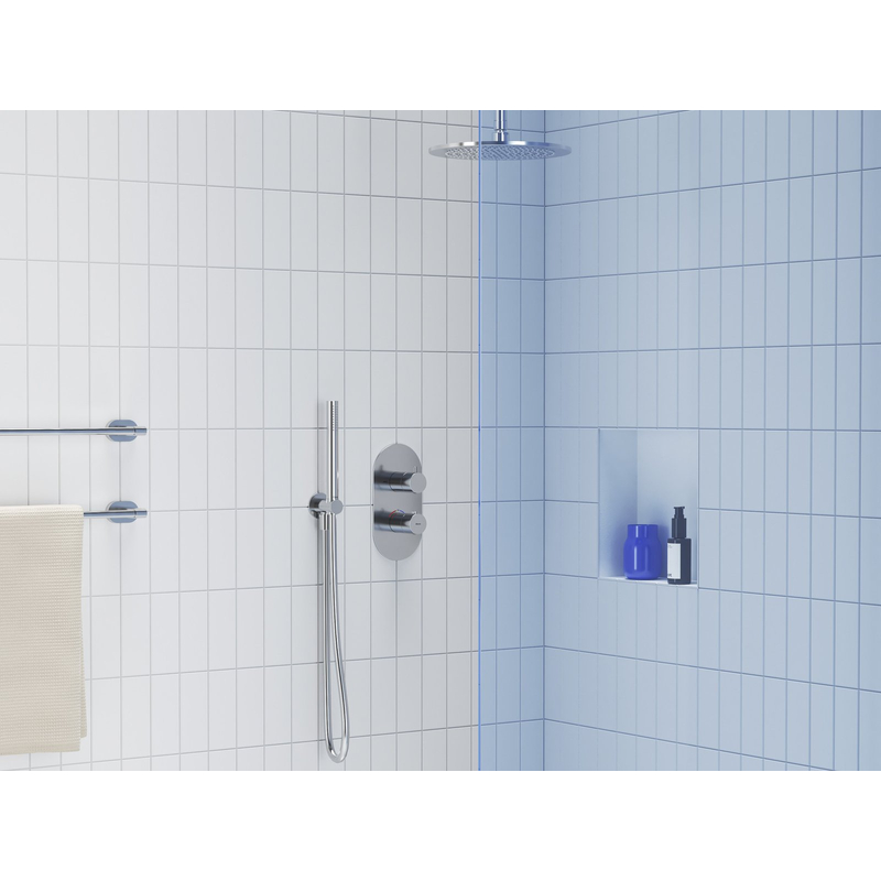 Termostatická podomítková baterie Ravak Espirit ES 063.00CR.O2.RB07C 2-cestná bez tělesa, Chrome