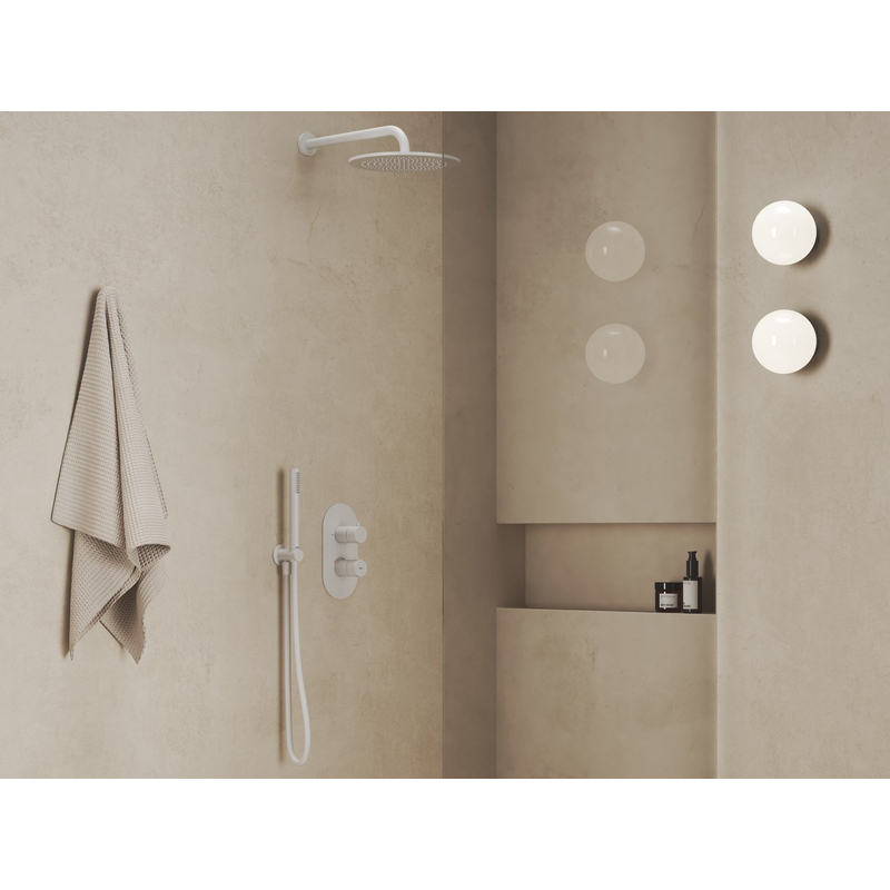 Termostatická podomítková baterie Ravak Espirit ES 063.10WV.O2.RB07C 2-cestná bez tělesa, White Velvet