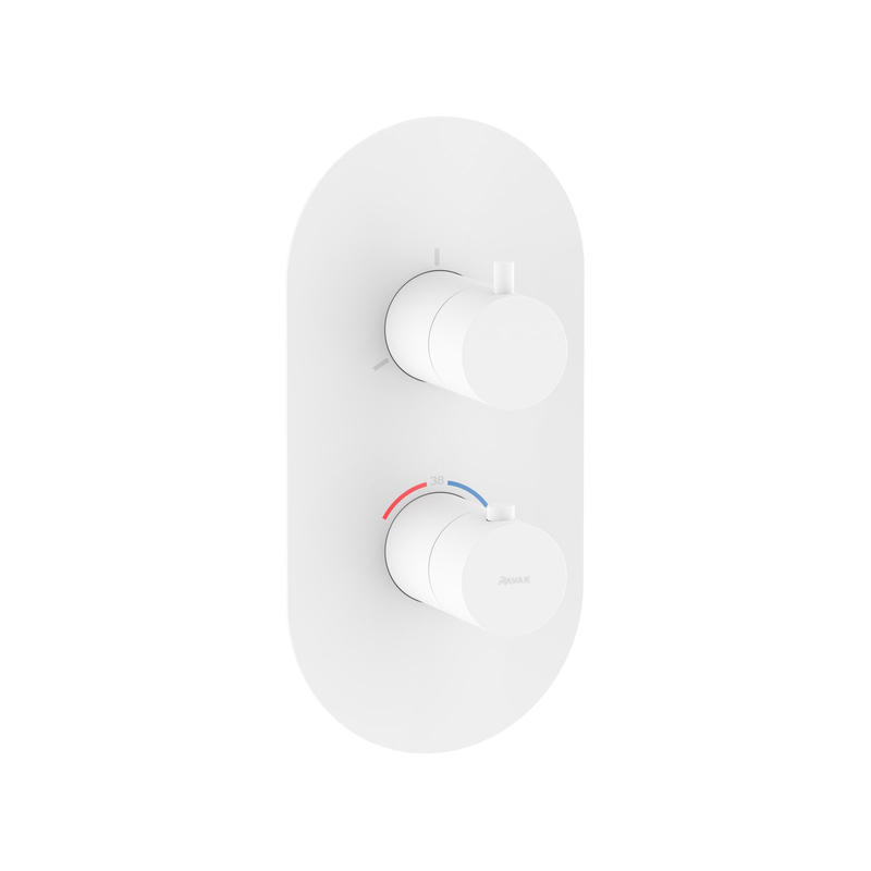 Termostatická podomítková baterie Ravak Espirit ES 067.10WV.O3.RB07C 3-cestná bez tělesa, White Velvet