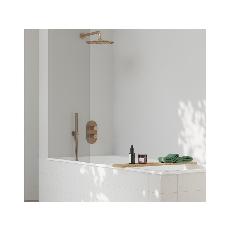 Termostatická podomítková baterie Ravak Espirit ES 067.60RGB.O3.RB07C 3-cestná bez tělesa, Rose Gold Brushed