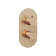Termostatická podomítková baterie Ravak Espirit ES 067.60RGB.O3.RB07C 3-cestná bez tělesa, Rose Gold Brushed