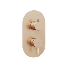 Podomítková baterie Ravak Espirit ES 068.60RGB.O3.RB07F 3-cestná bez tělesa, Rose Gold Brushed